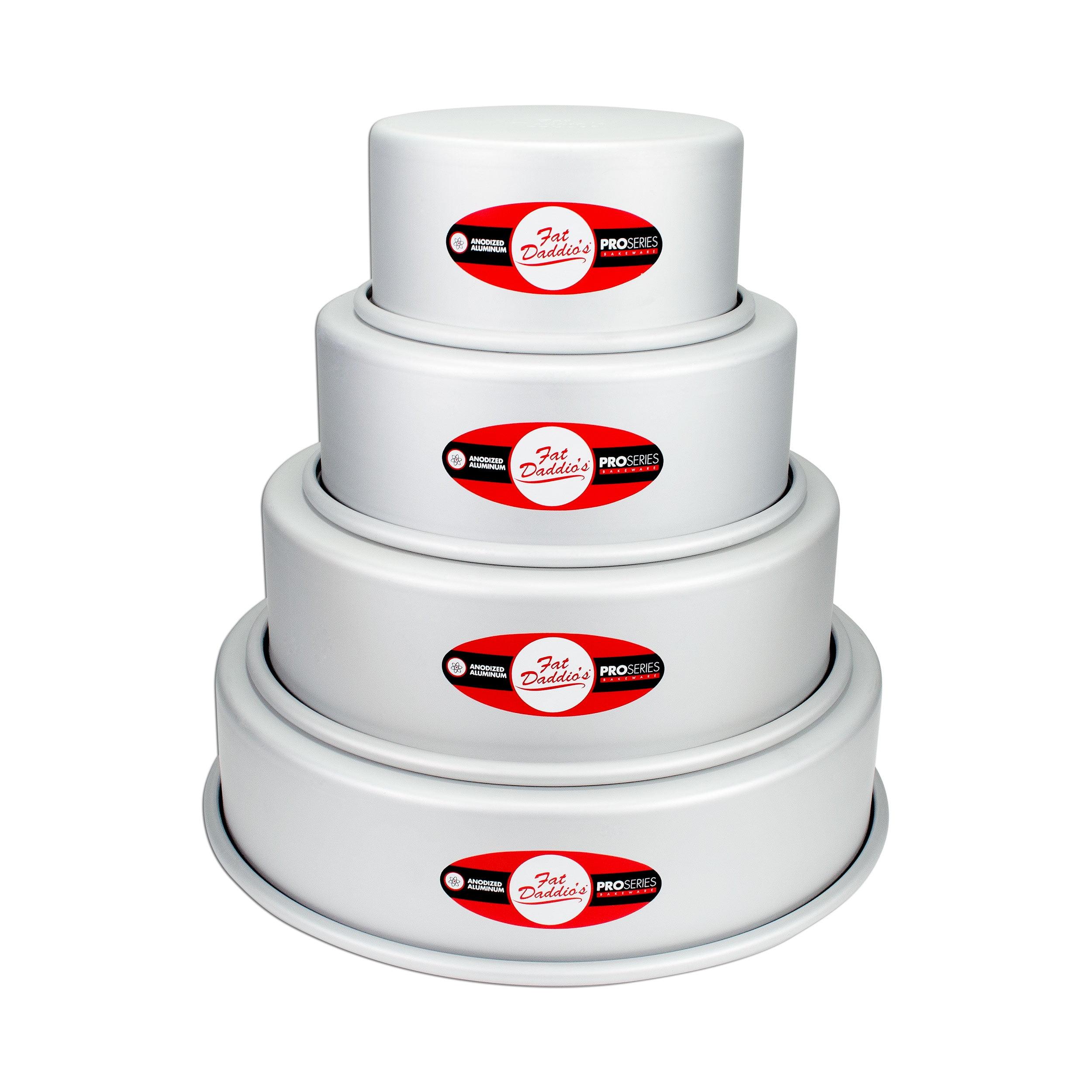 Round Non-stick Aluminum 4-Tier Cake Pan Set