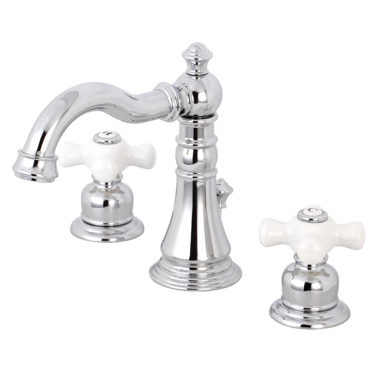 American Classic Polished Chrome Widespread Bathroom Faucet