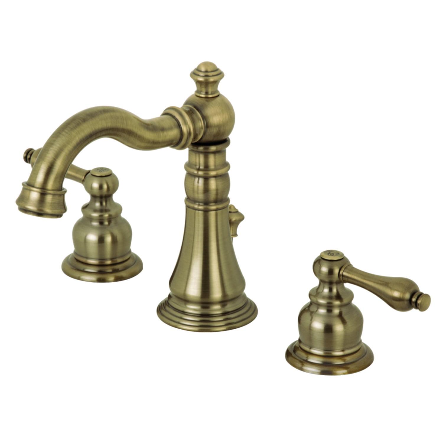 Victorian Widespread Bathroom Faucet with Drain Assembly