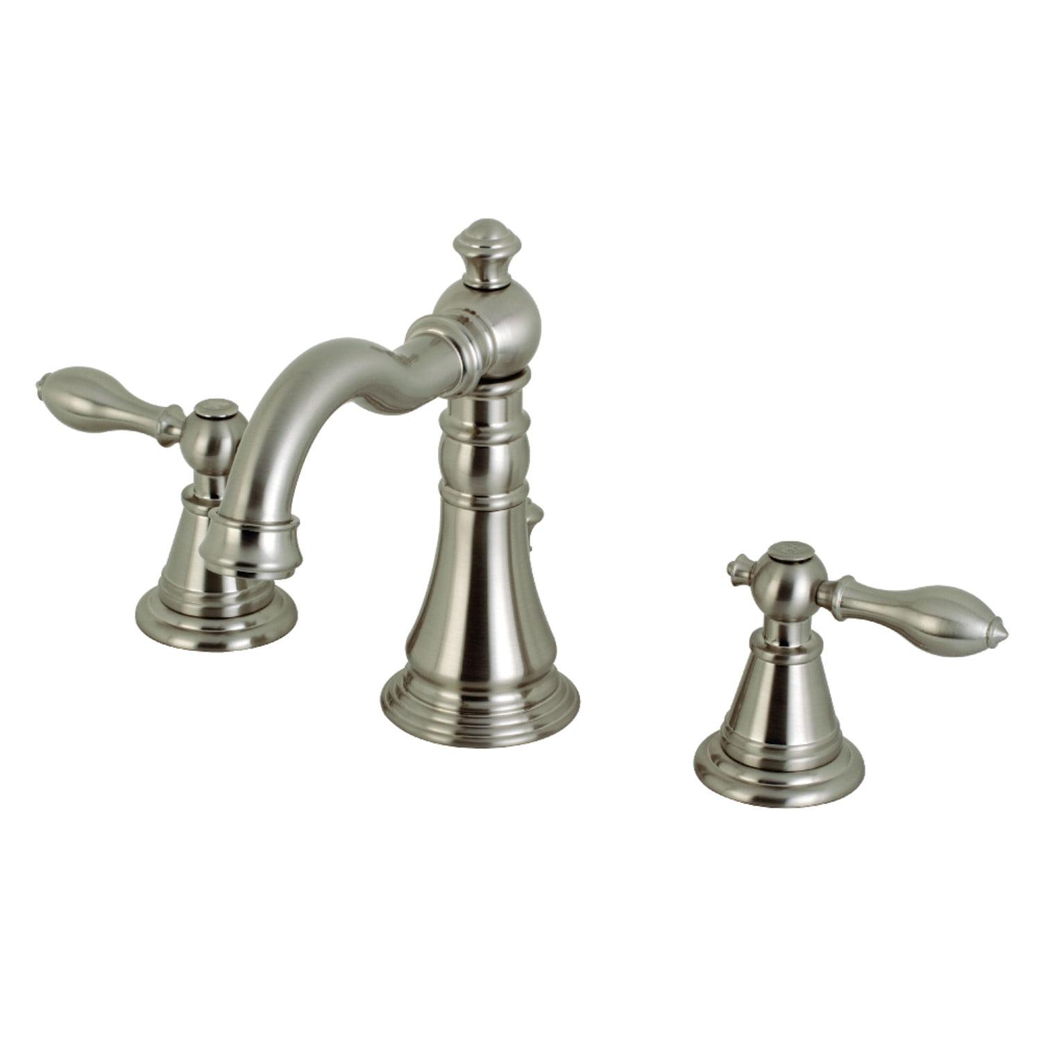 English Classic Widespread Bathroom Faucet with Drain Assembly