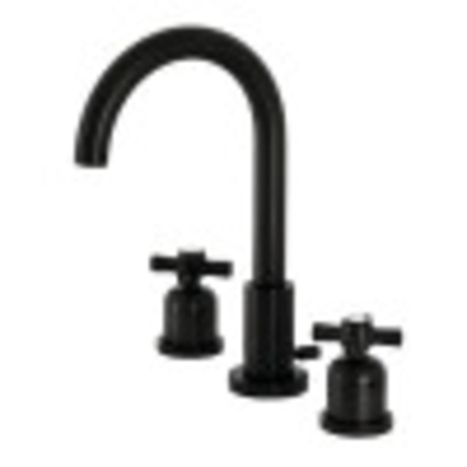 Elegant Millennium Matte Black Widespread Bathroom Faucet