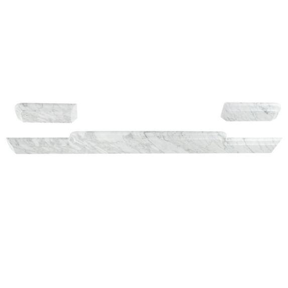 Kingston Brass Pemberton Carrara Marble Vanity Top Backsplash