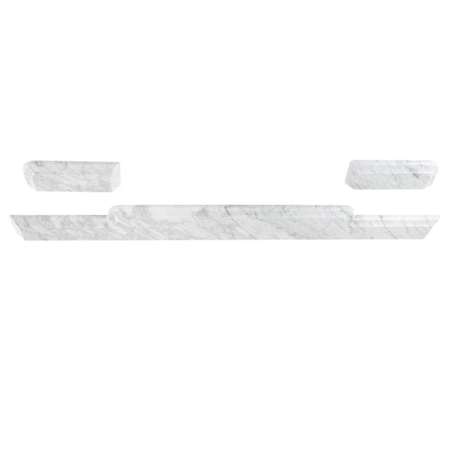 Kingston Brass Pemberton Carrara Marble Vanity Top Backsplash