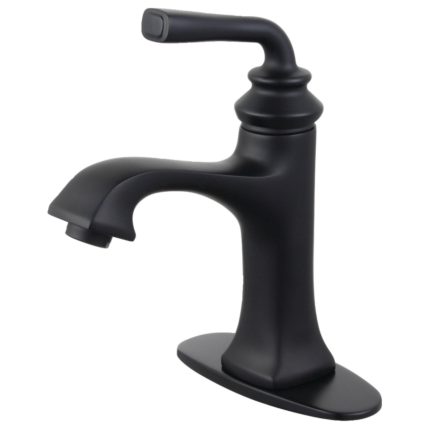 Kingston Brass LS4420RXL Kingston Brass Restoration Single-Handle 1-Hole Deck Mount Bathroom Faucet with Push Pop-Up