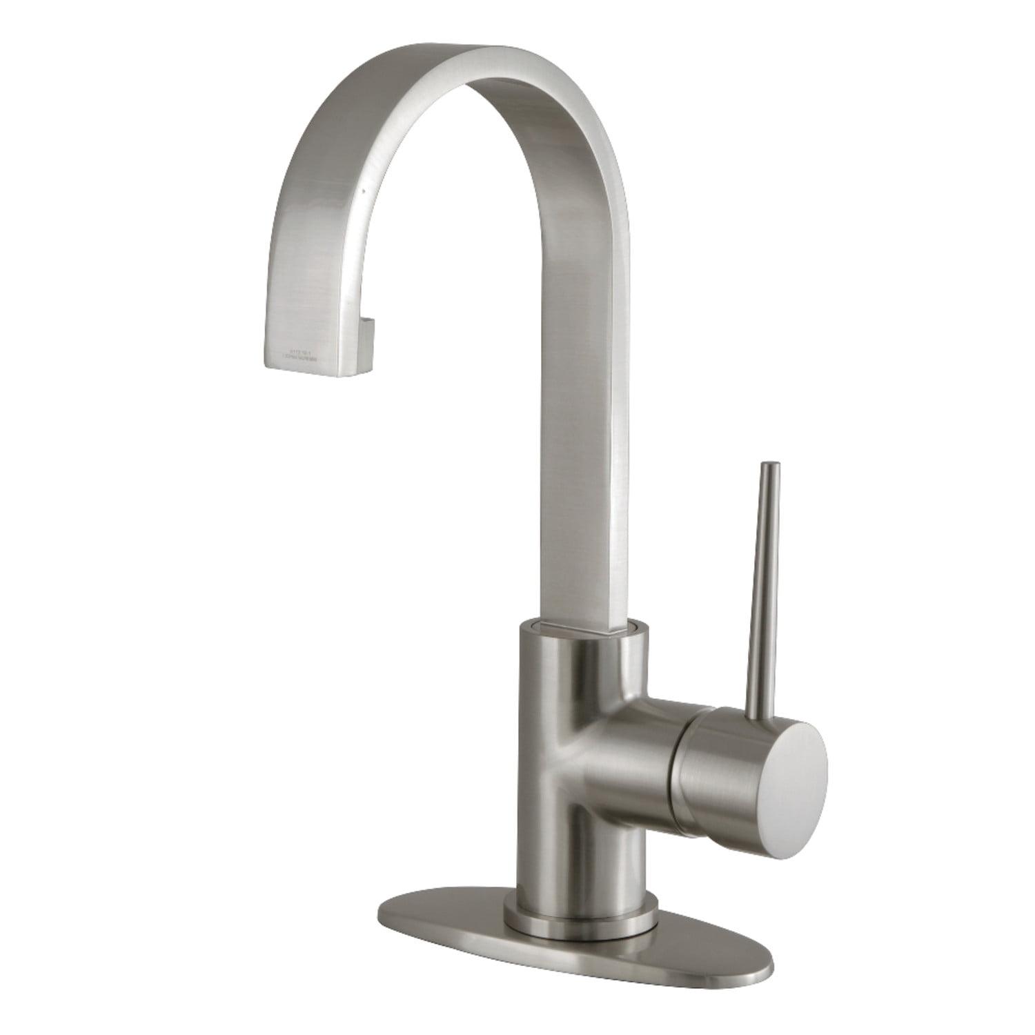 Fauceture LS8218NYL New York Single-Handle Bathroom Faucet Drain, Brushed Nickel