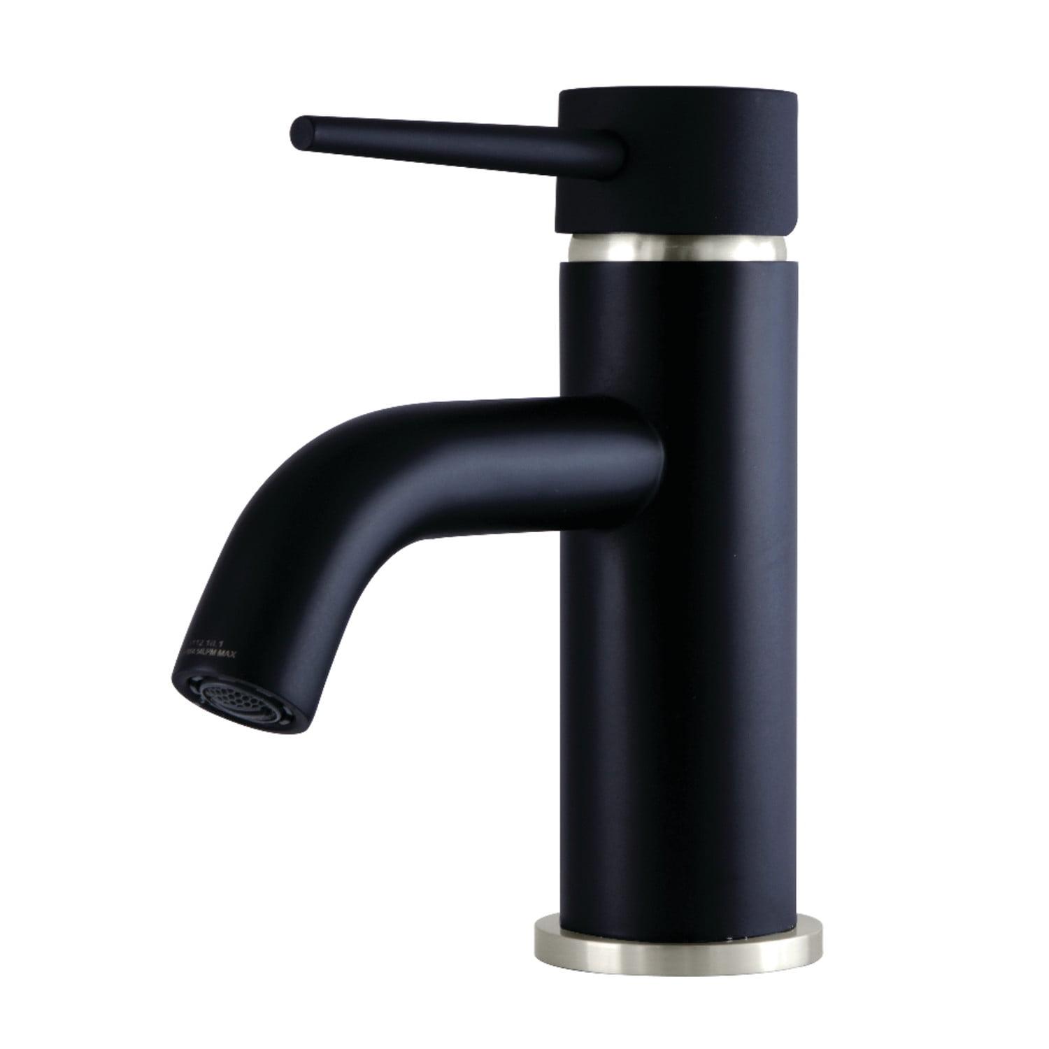 Kingston Brass New York Single-Handle 1-Hole Deck Mount Bathroom Faucet with Push Pop-Up