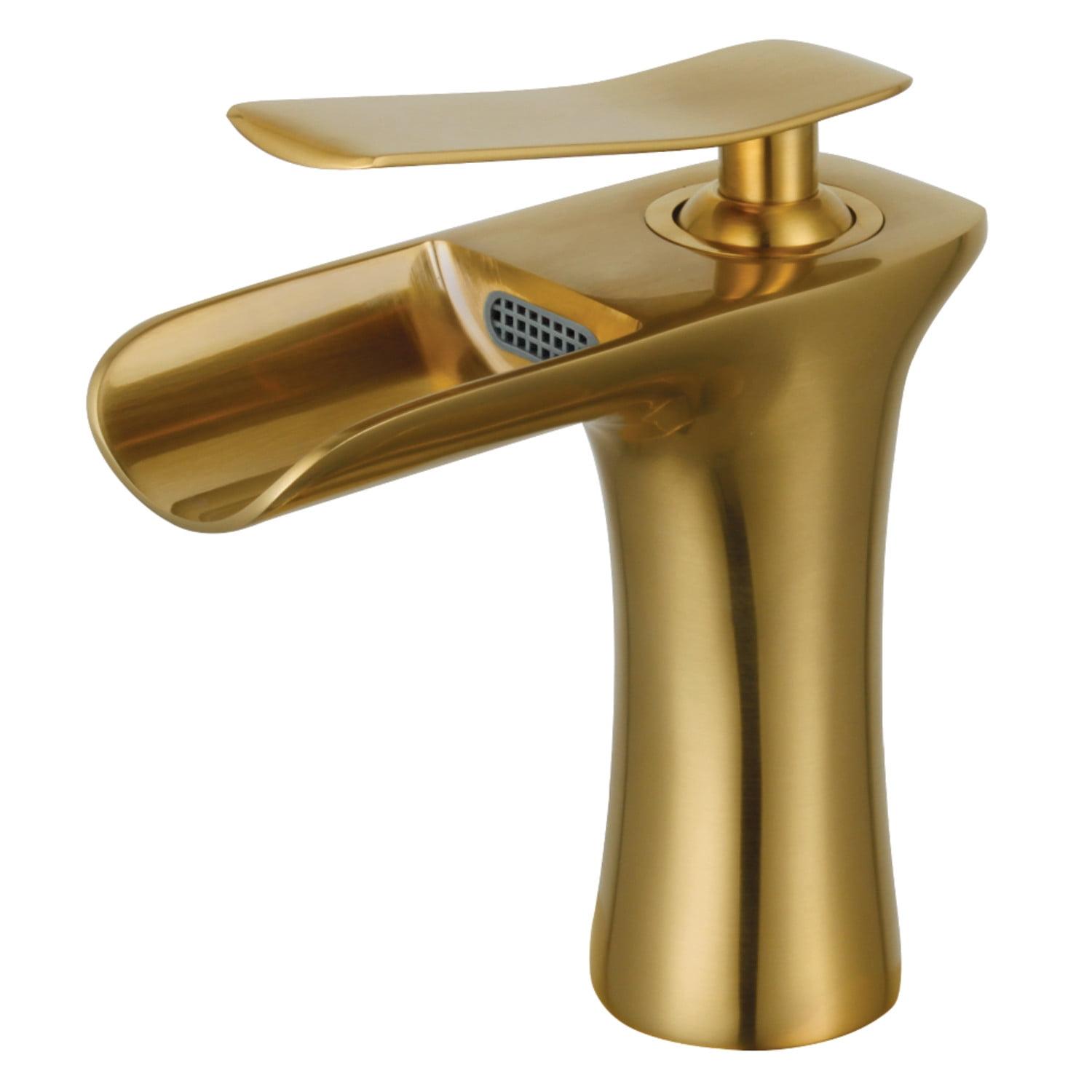 Kingston Brass Executive Single-Handle 1-Hole Deck Mount Bathroom Faucet with Push Pop-Up