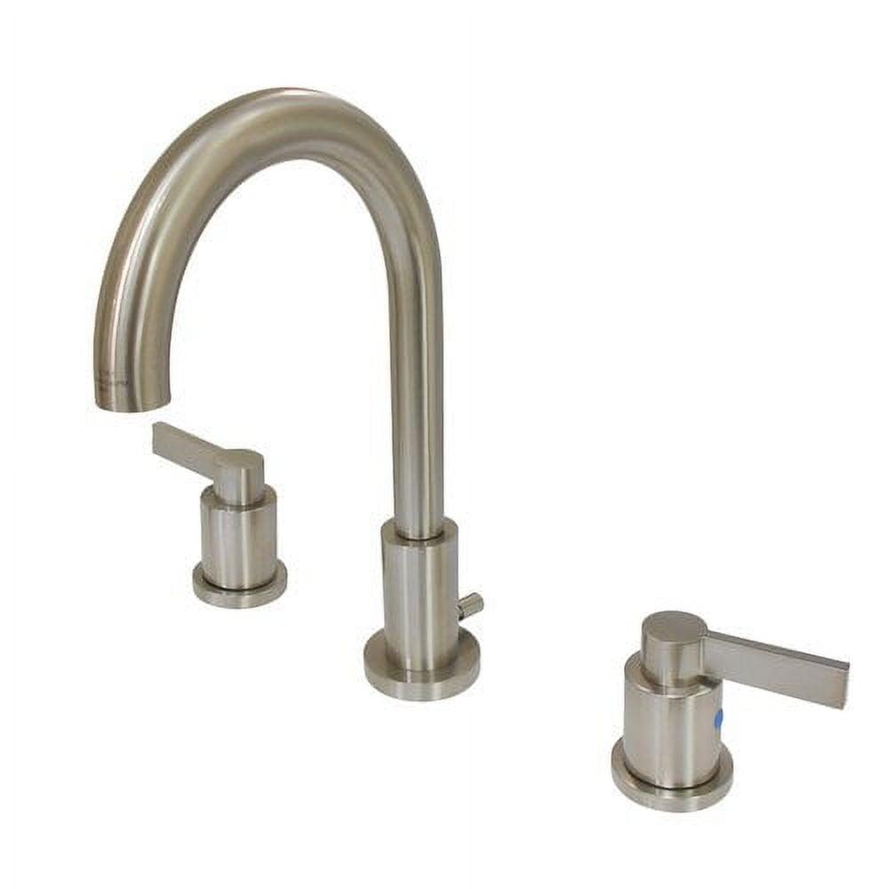 Elegant NuvoFusion 8" Widespread Bathroom Faucet in Brushed Nickel