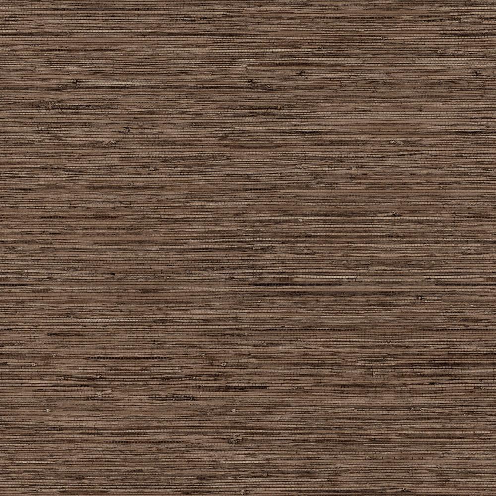 RoomMates Grasscloth Brown Peel & Stick Wallpaper