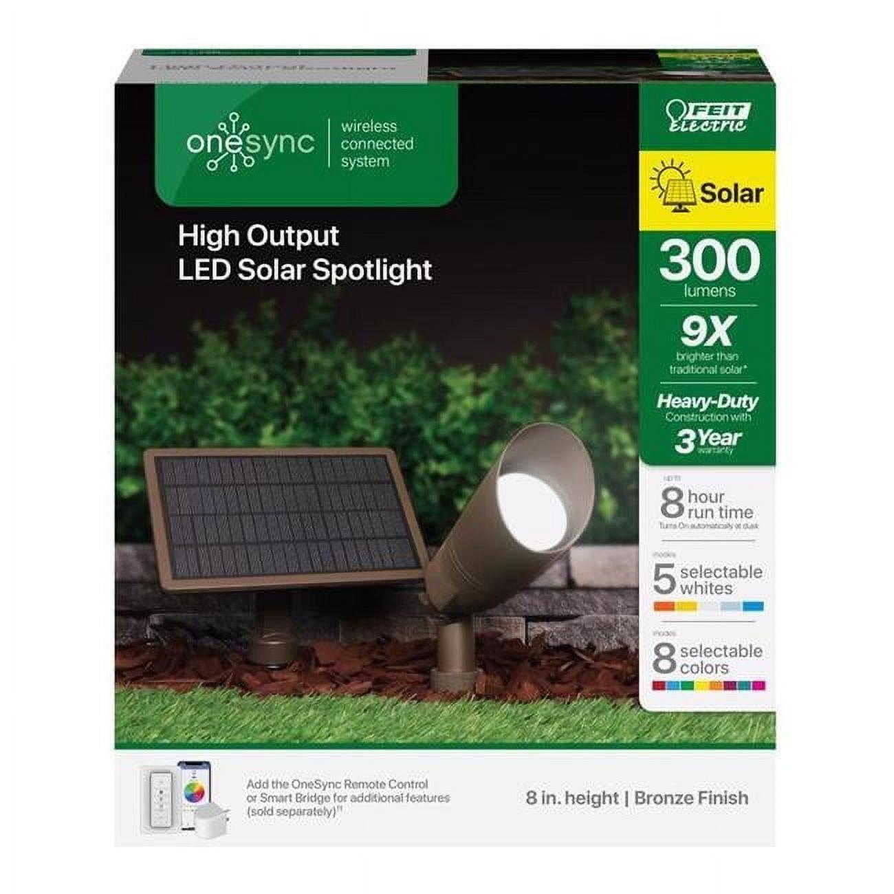 Bronze 8" LED Solar Powered Spot Light Kit