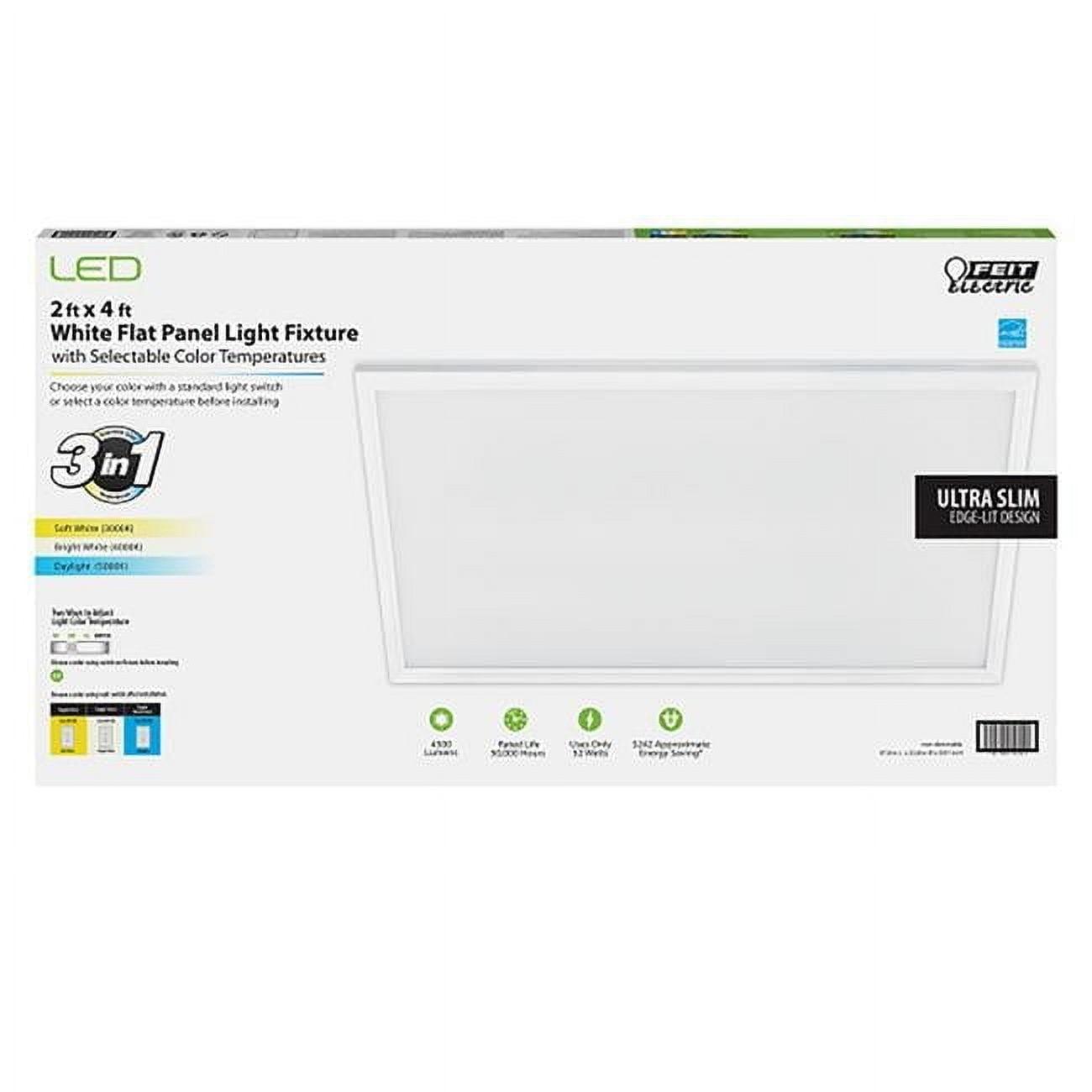 Feit Electric Flush Mount LED Flat Panel Light, White, FP2X4/6WY/WH