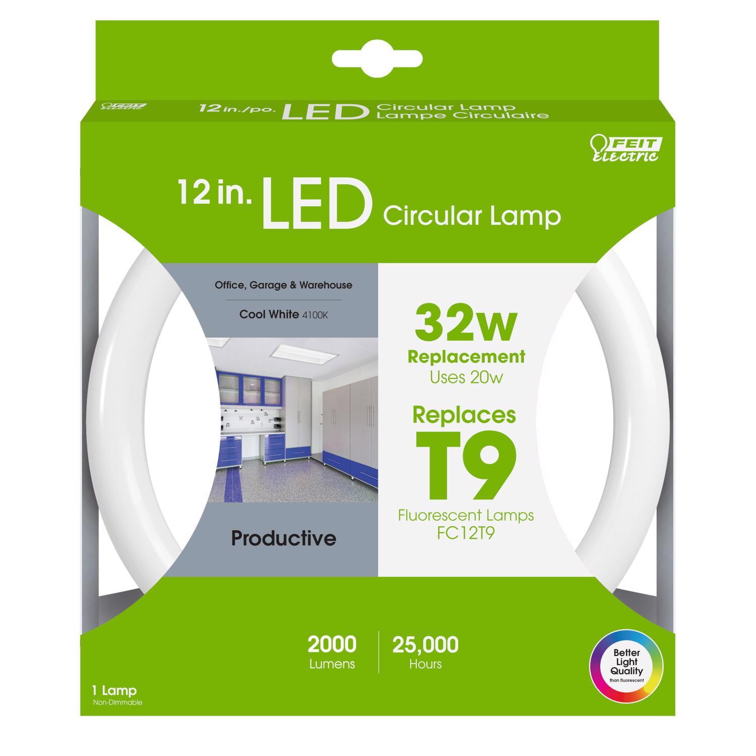 Feit Electric Plug & Play T9 Cool White G10Q Circular LED Bulb 32 Watt Equivalence 1 pk