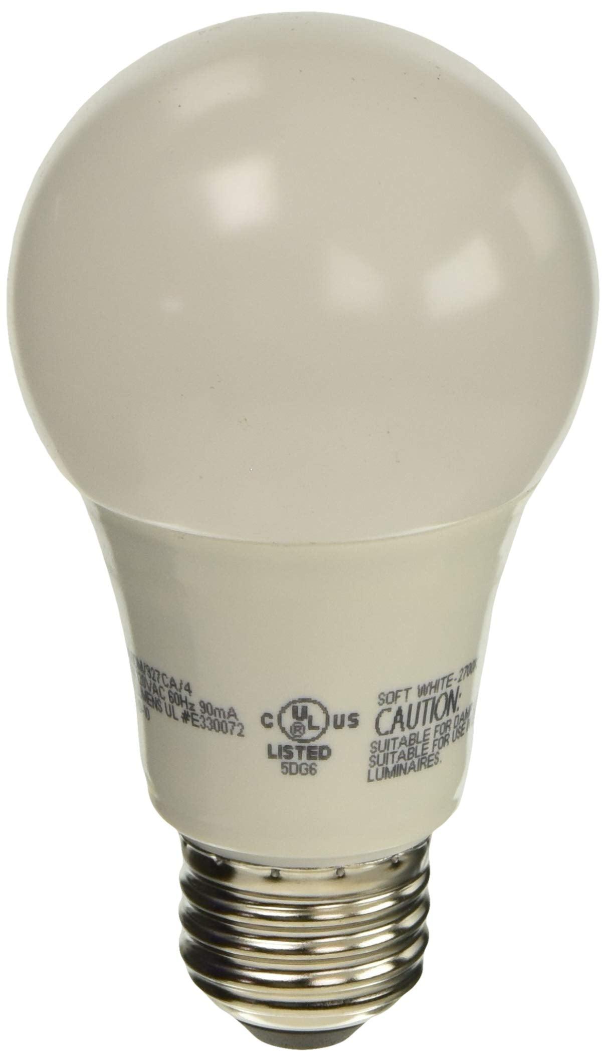 FEIT ELECTRIC OM60DM/927CA/4 60W A19 27K LED BULB,Soft White (2700K)