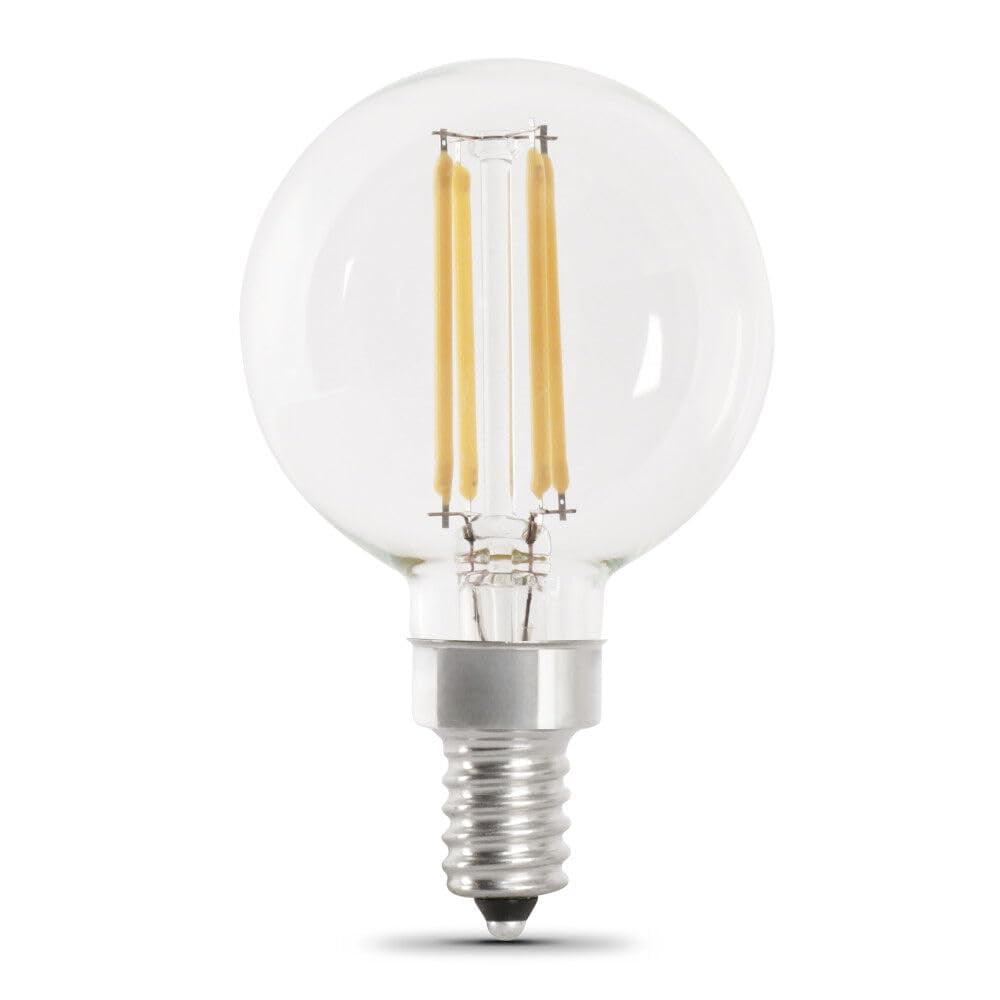 Clear Dimmable LED Candelabra Bulb 60W Equivalent 2-Pack