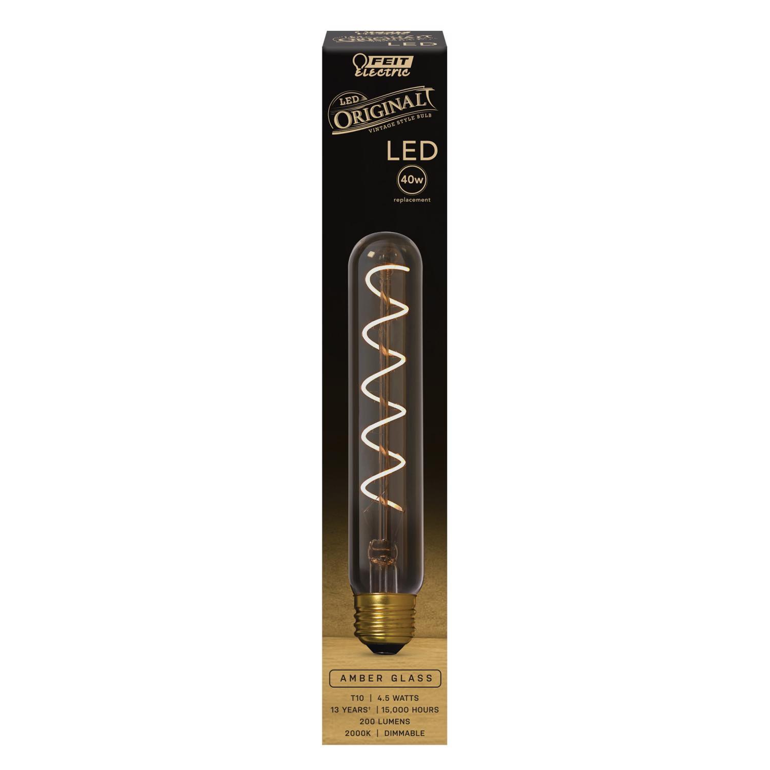 Feit Electric T10 E26 (Medium) LED Bulb Amber 40 Watt Equivalence 1 pk