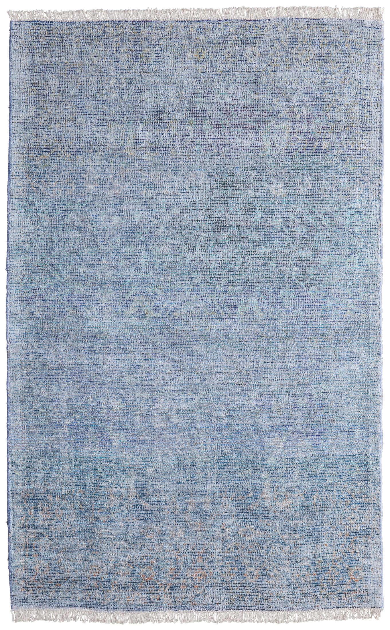 Caldwell Transitional Distressed Blue/Gray Area Rug