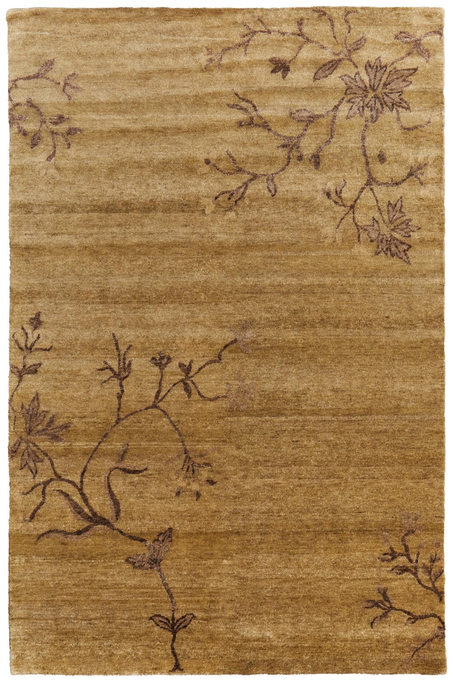 Feizy Cordonnet Transitional Floral & Botanical, Green, 5'6" x 8'6" Area Rug Easy Care Stain Resistant Water Resistant Casual Design Carpet for Living Dining Bed Room