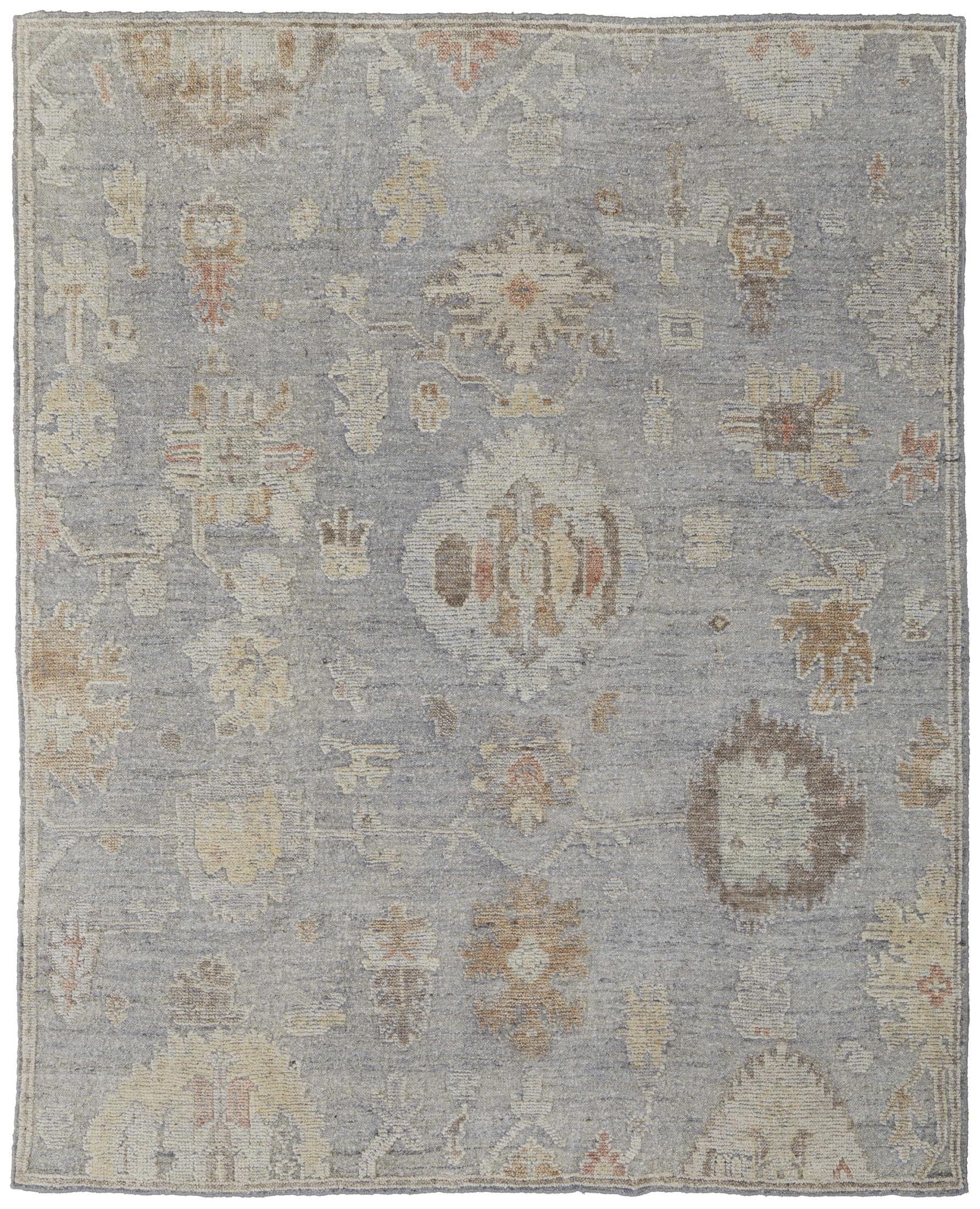 Grafton Transitional Floral & Botanical Blue/Gray/Yellow Area Rug