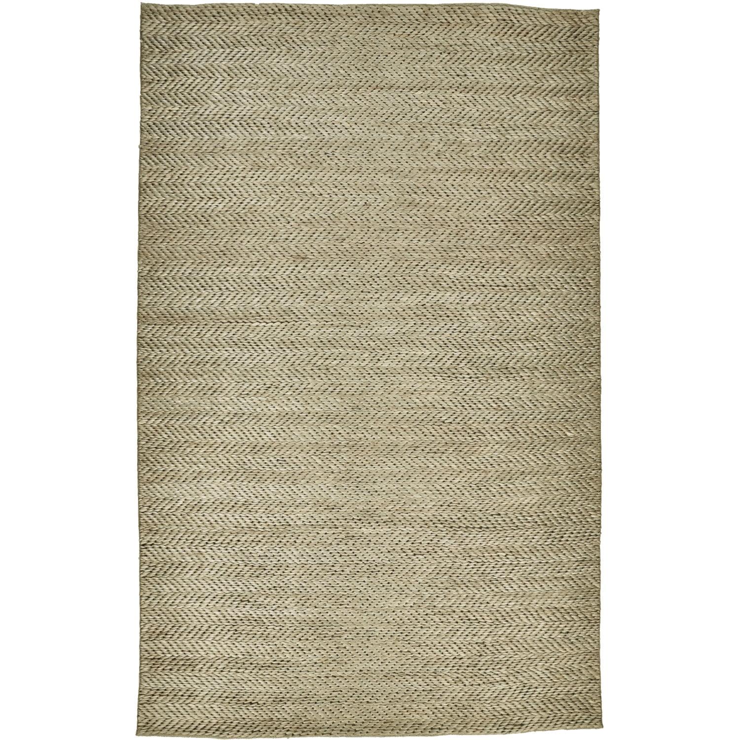 Feizy Kaelani Transitional Geometric, Tan/Gray, 8' x 11' Area Rug Handmade Reversible Casual Solid Floor Rug for Living room Bedroom