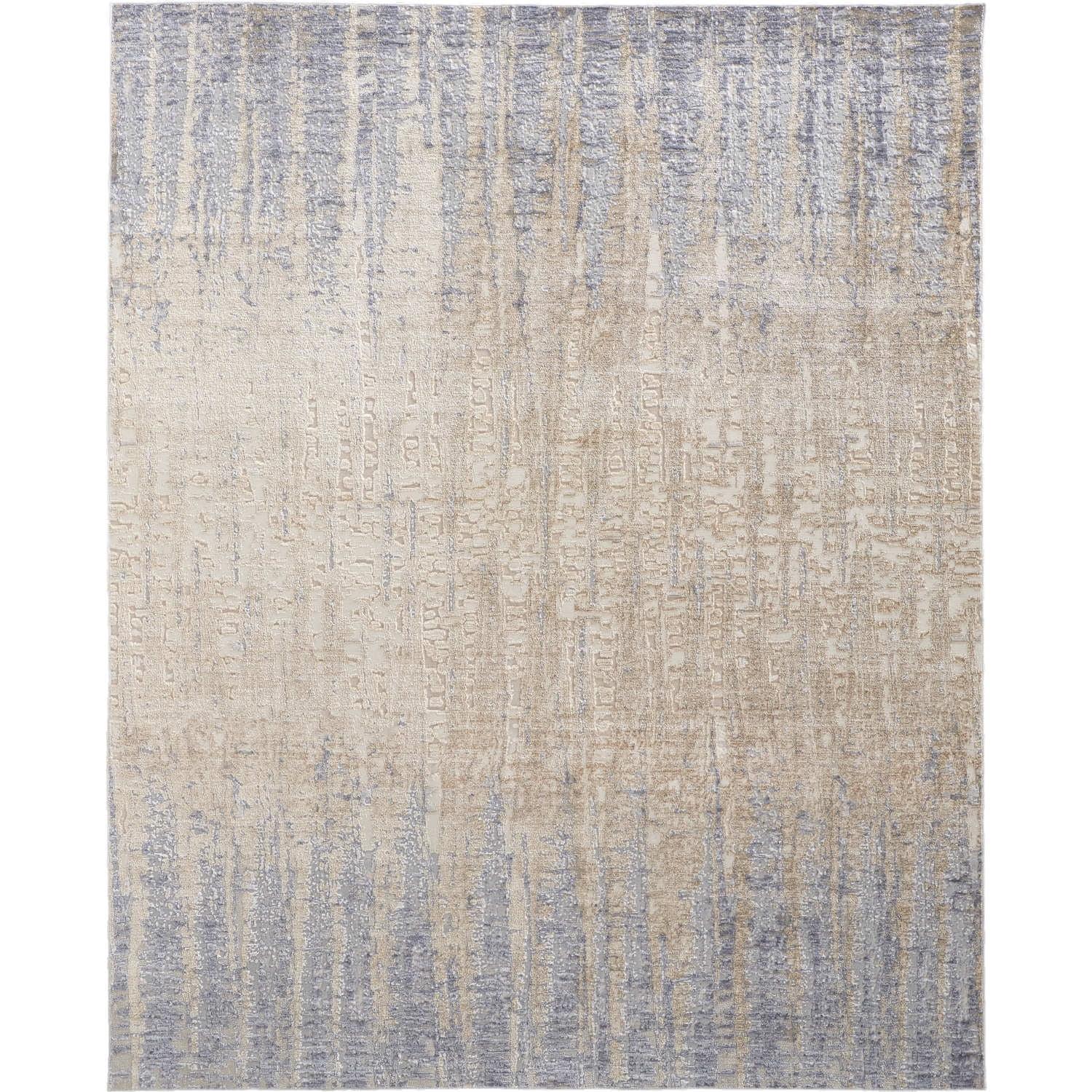 Laina Transitional Gradient & Ombre Tan/Brown/Blue Area Rug