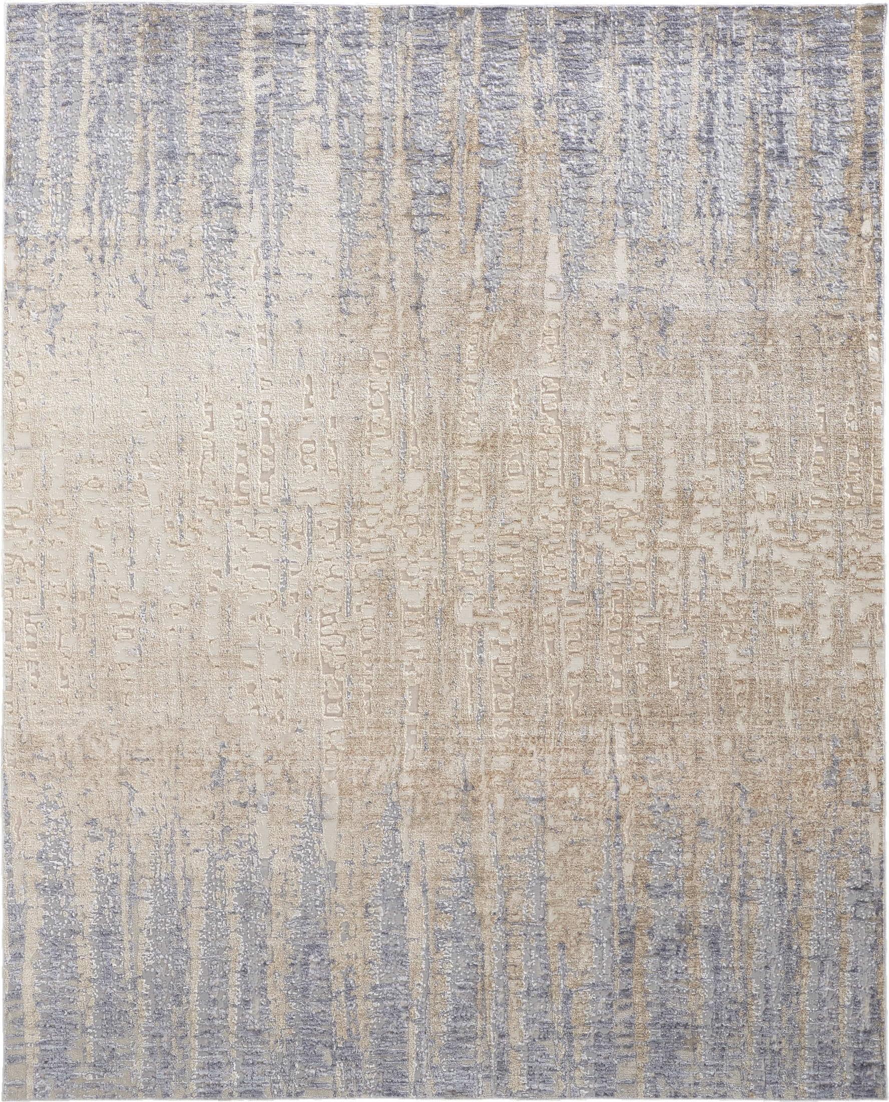 Laina Transitional Gradient & Ombre Tan/Brown/Blue Area Rug