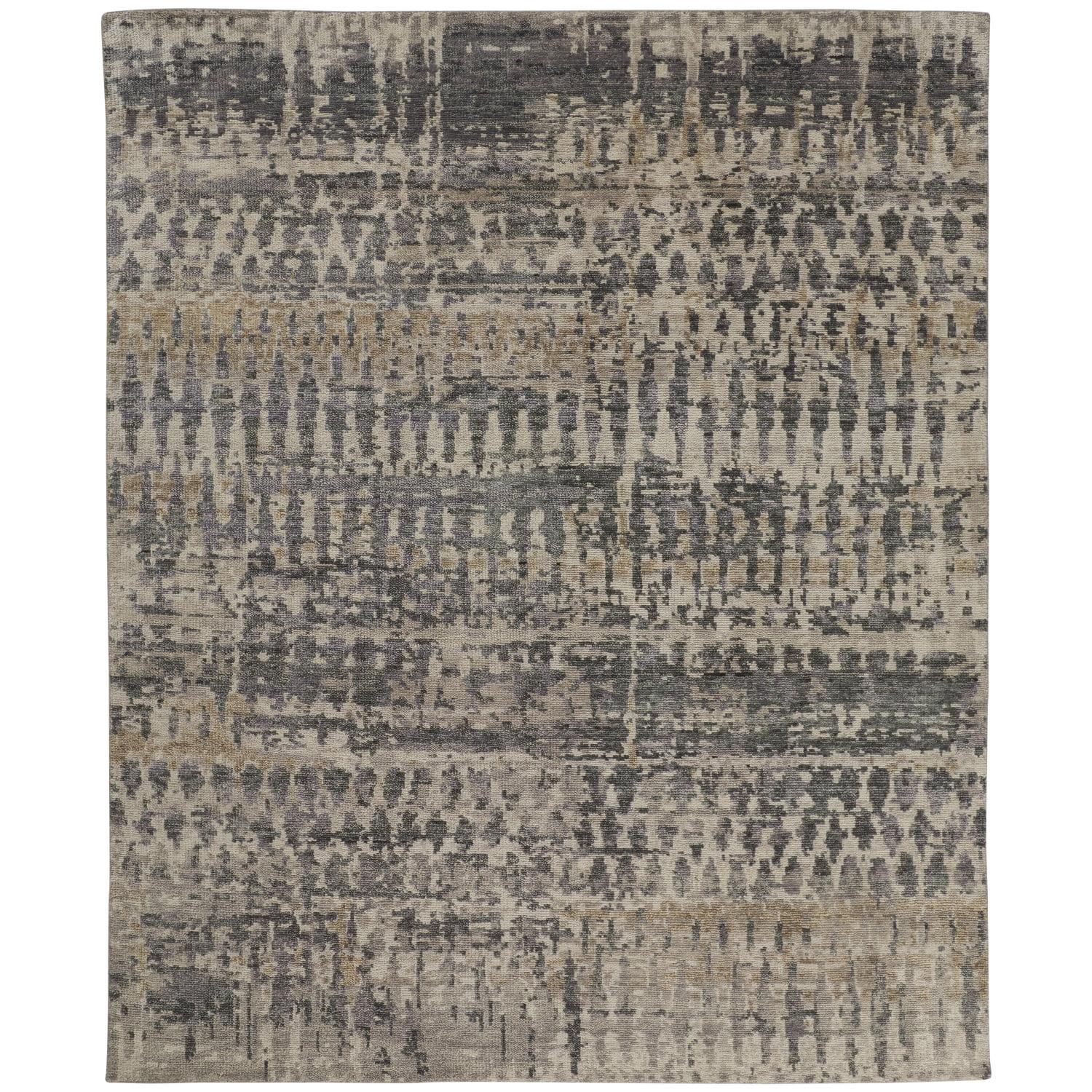 Feizy Palomar Transitional Abstract, Tan/Taupe, 5'6" x 8'6" Area Rug Stain Fade Resistant Easy Care Casual Geometric Floor Rug for Living room Bedroom