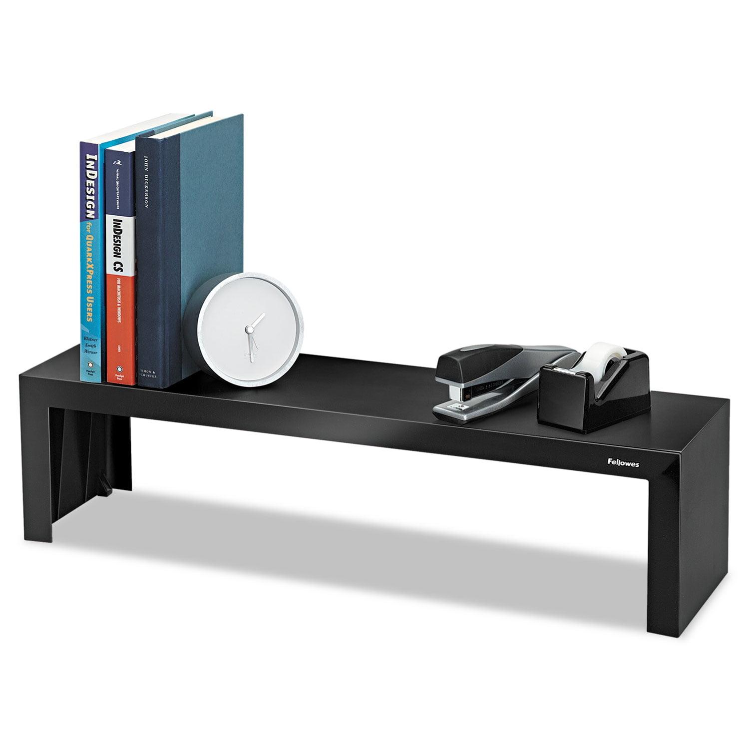 Fellowes Mfg Co. 8038801 Designer Suites 26 in. x 7 in. x 6.75 in. Shelf with 30-lb. Capacity - Black Pearl