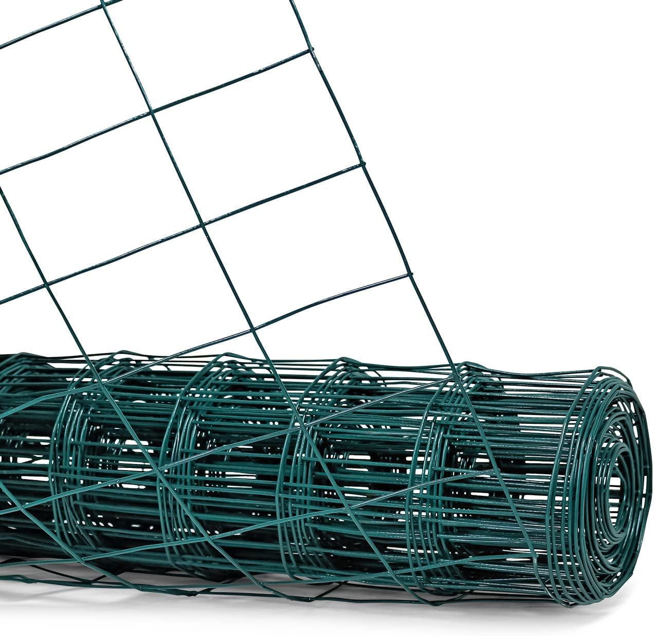 Fencer Wire Fencer Wire Vinyl Coated 16 Gauge Welded Fence Wire Roll, Mesh Size 2-Inch x 3-Inch