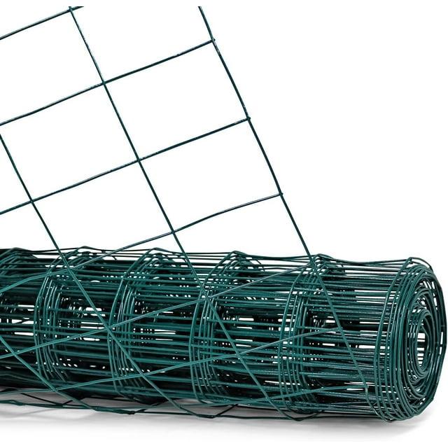 Fencer Wire Fencer Wire Vinyl Coated 16 Gauge Welded Fence Wire Roll, Mesh Size 2-Inch x 3-Inch