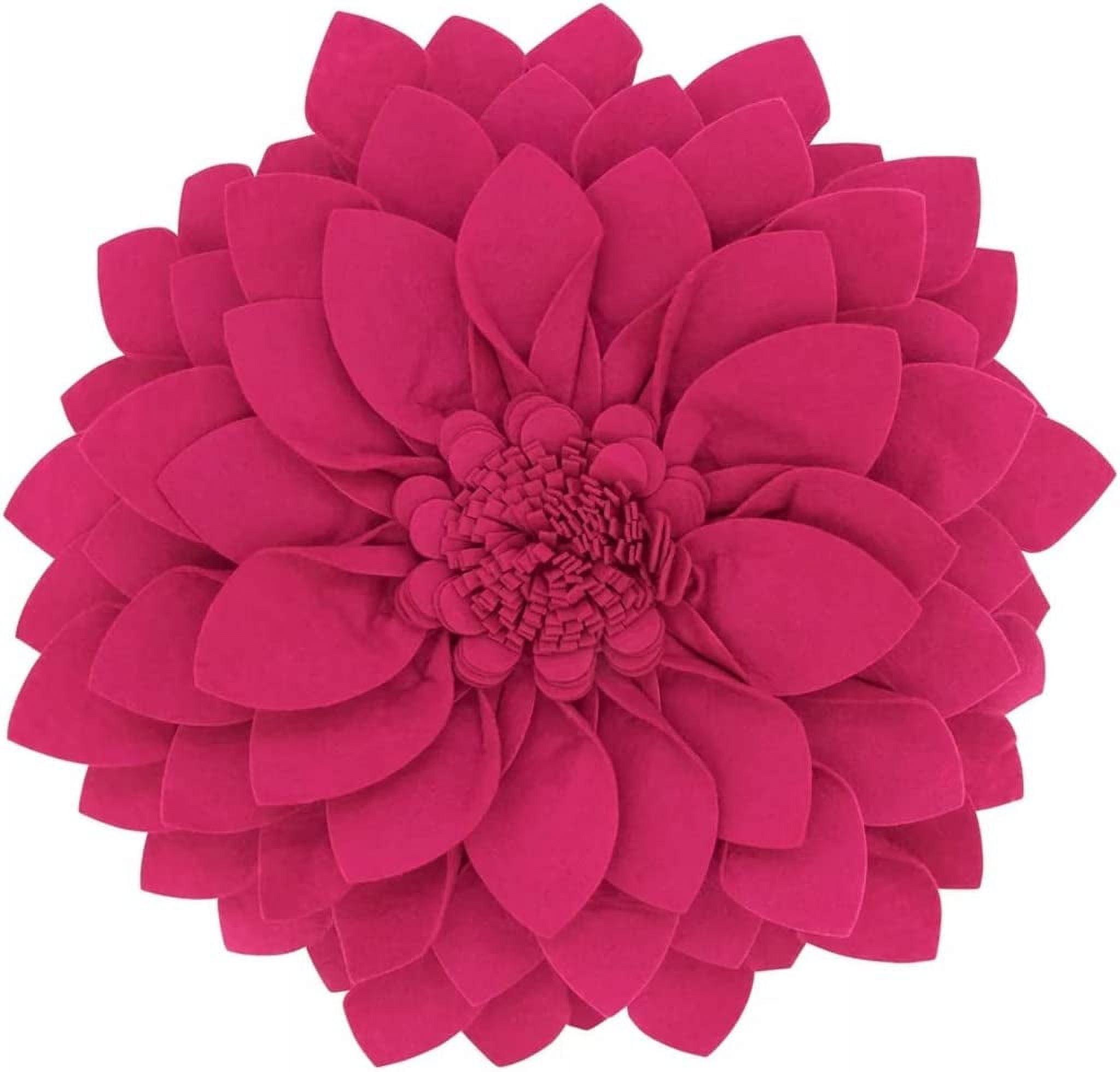 Saro Fleur De Jardin Collection Ruffled Throw Pillow