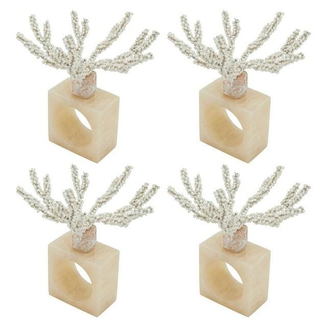 Saro Napkin Ring Collection Napkin Ring (Set of 4)