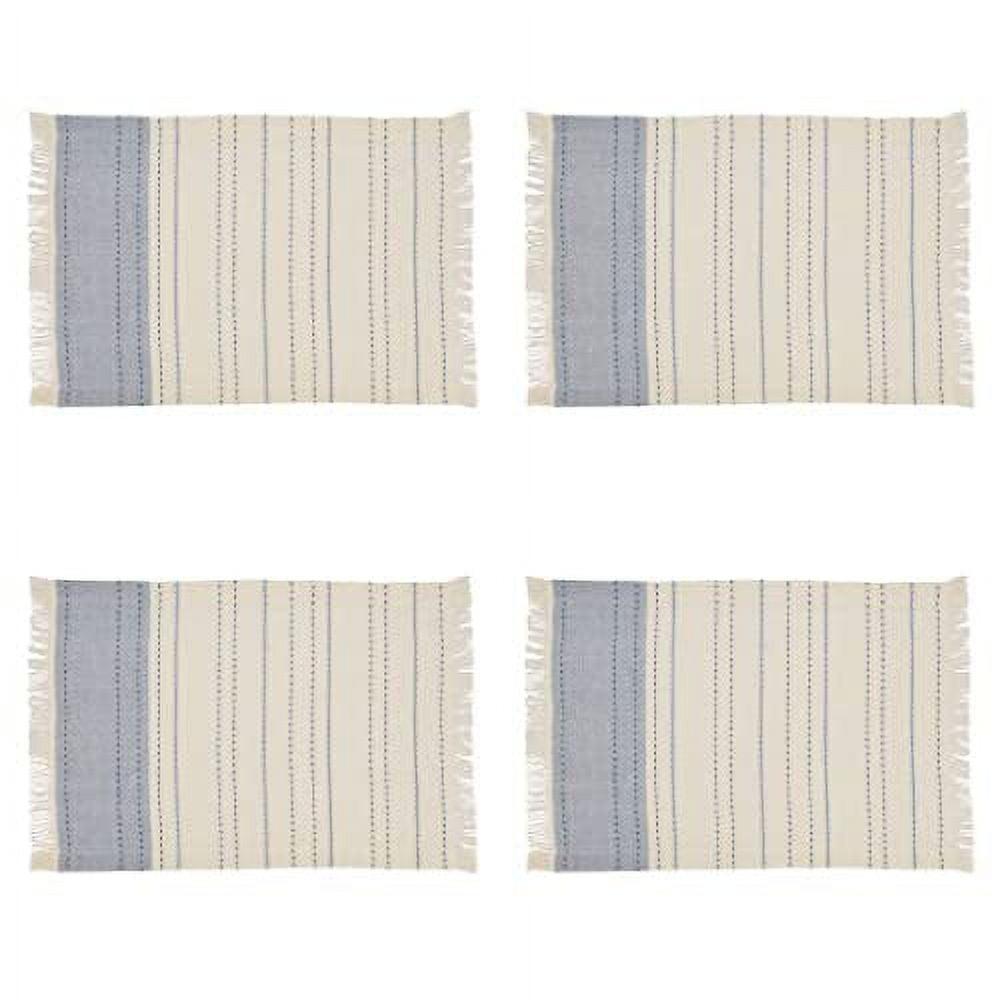 Cotton Striped Rectangle Placemat (Set of 4)