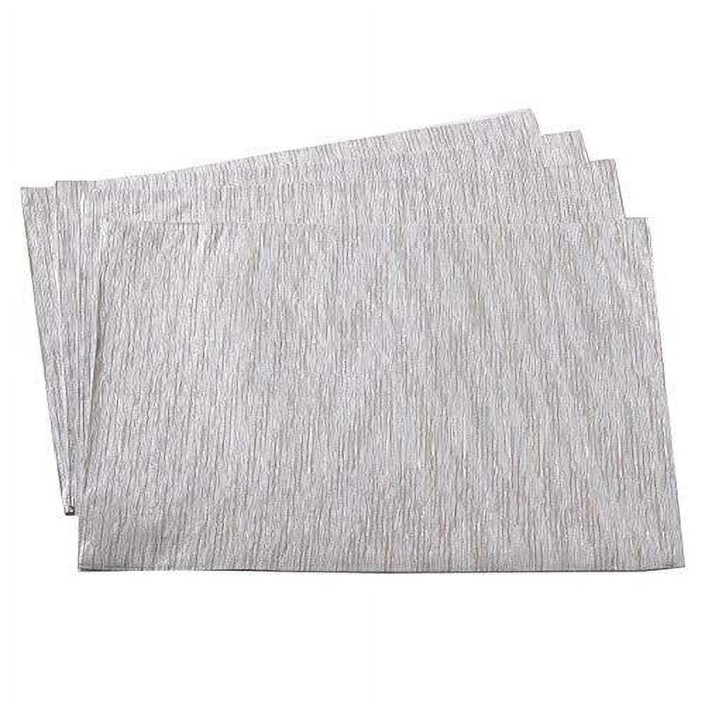 Saro Lifestyle Fused Placemat (Set of 4), 14"x20", Silver