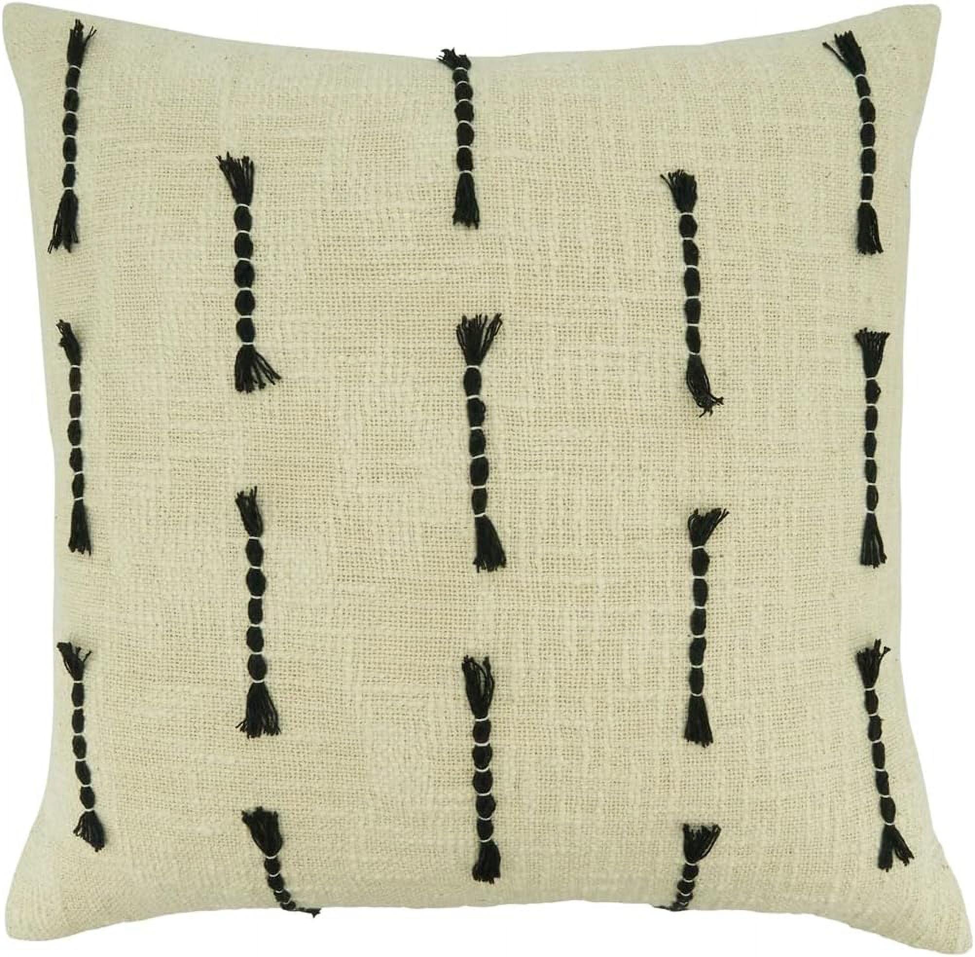 Saro Elka Collection Cotton Throw Pillow