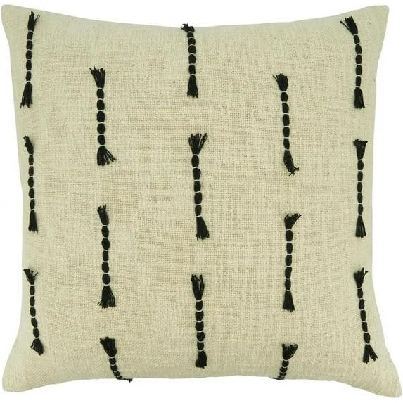 Saro Elka Collection Cotton Throw Pillow