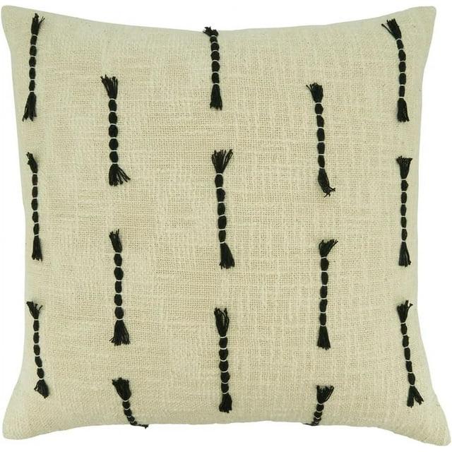 Saro Elka Collection Cotton Throw Pillow