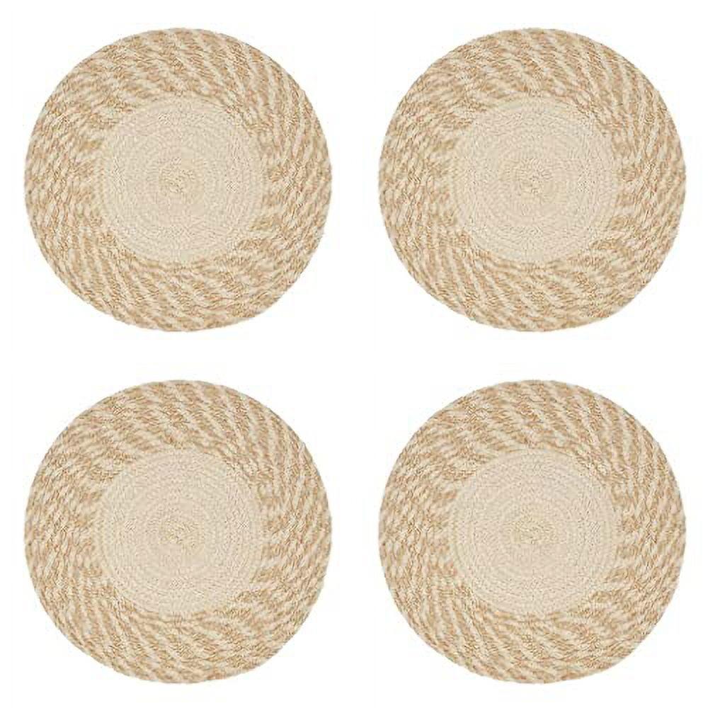 Saro Lifestyle Hand Braided Design Placemats (Set of 4)