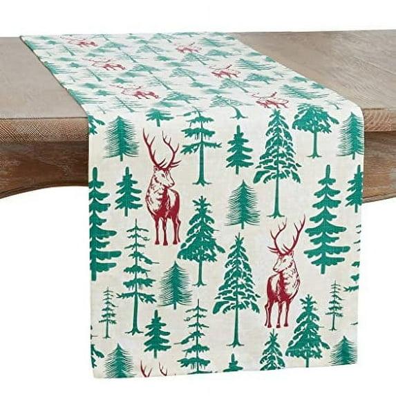 Saro Biche 100% Cotton Christmas Table Runner