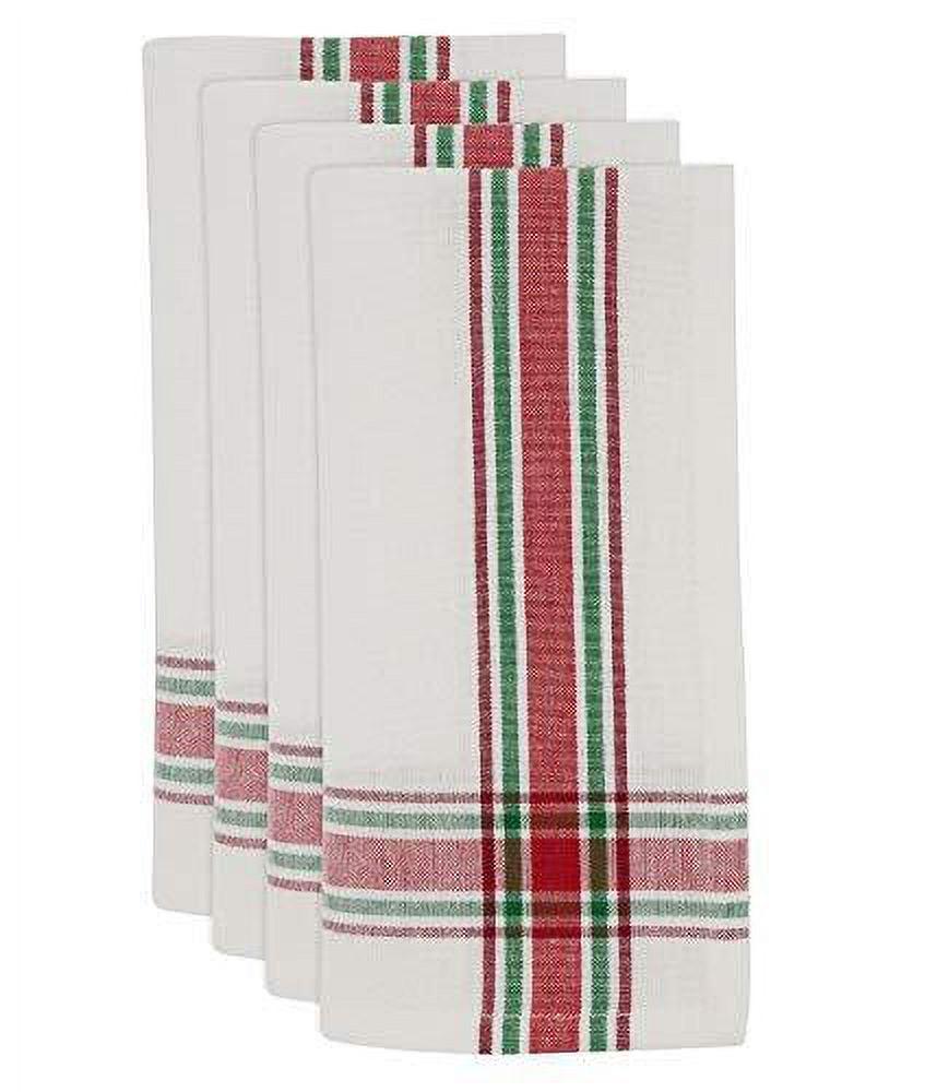 20" Square Red & Green Plaid Cotton Napkins Set of 4