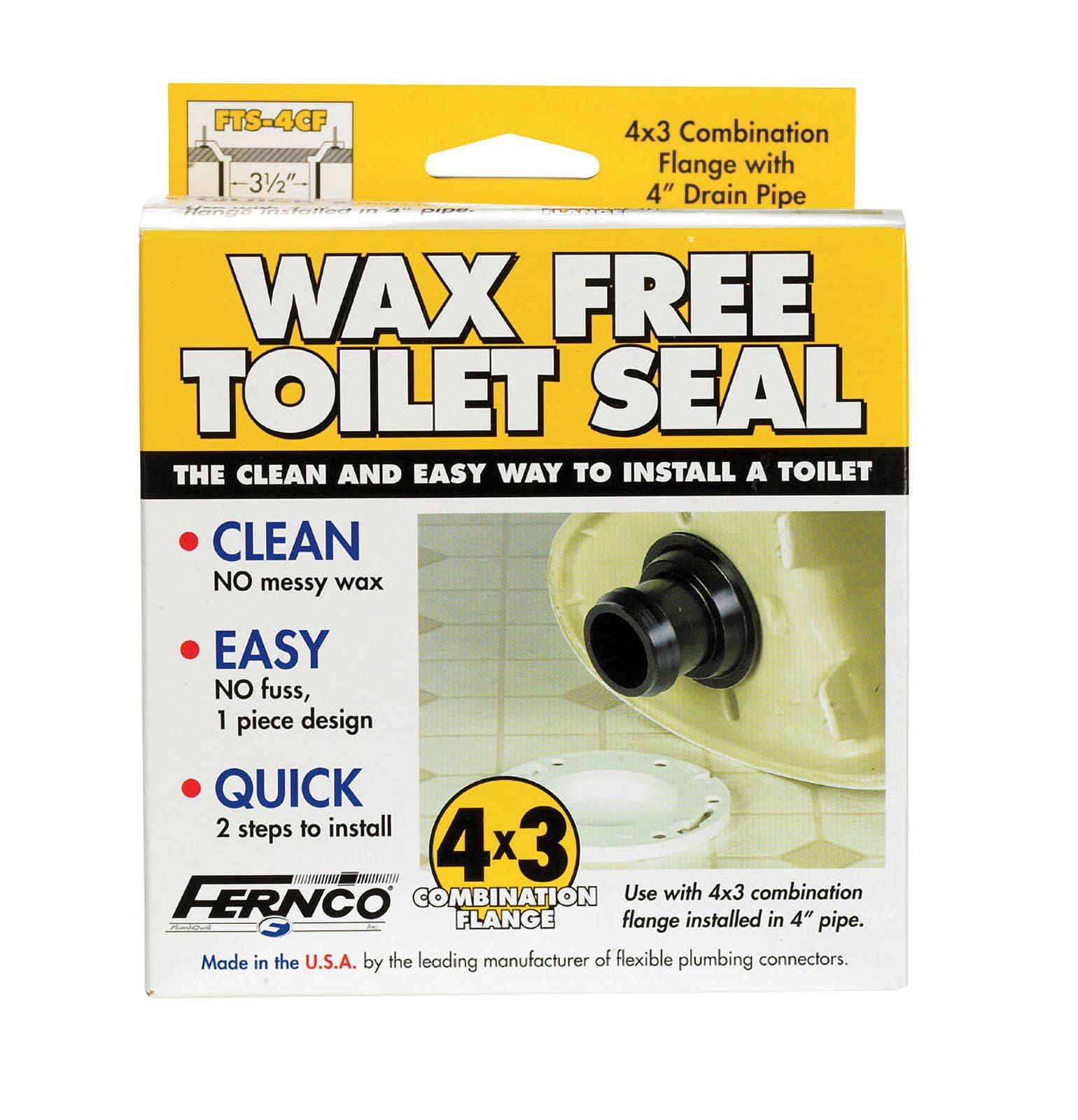 FERNCO INC 4 x 3-Inch Wax Free Toilet Seal FTS-4CF