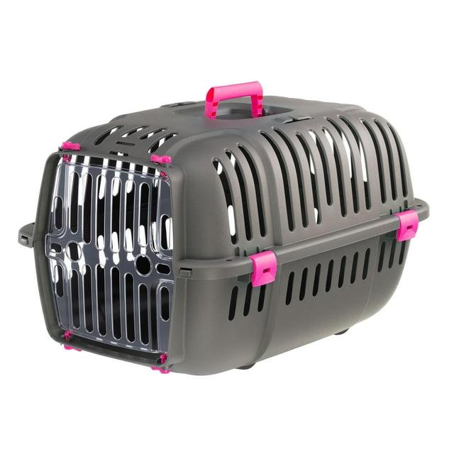 Ferplast Jet Pet Carrier: Value Dog Carrier Suitable for Toy Dog Breeds & Small Cats, 18.51L x 12.6W x 11.42H, Fuchsia