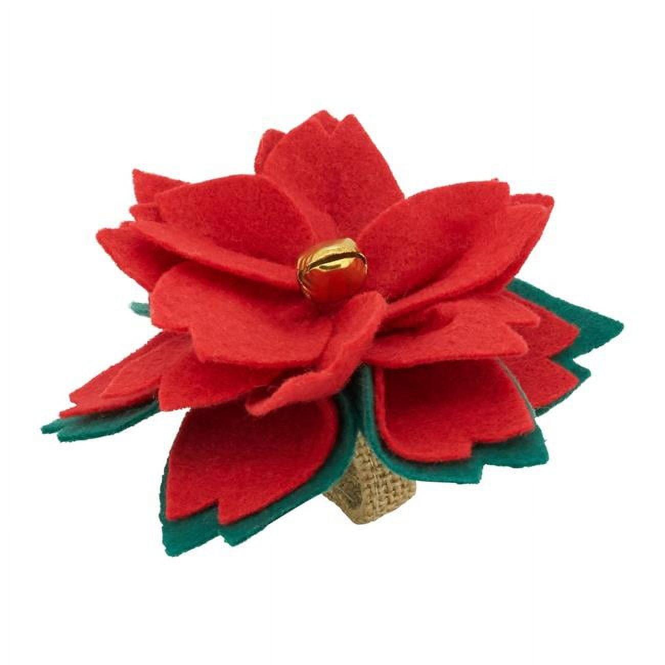 Flower: 100% Polyester Felt - Ring: 100% Jute Napkin Ring