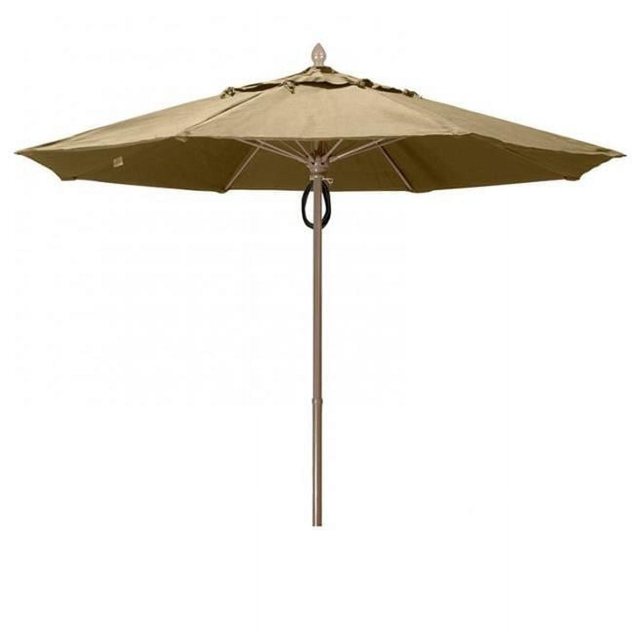 Fiberbuilt 7.5' Oct Market 8 Rib Push up Champagne Bronze with Antique Beige Marine Grade Canopy, 7MPPCB-8600