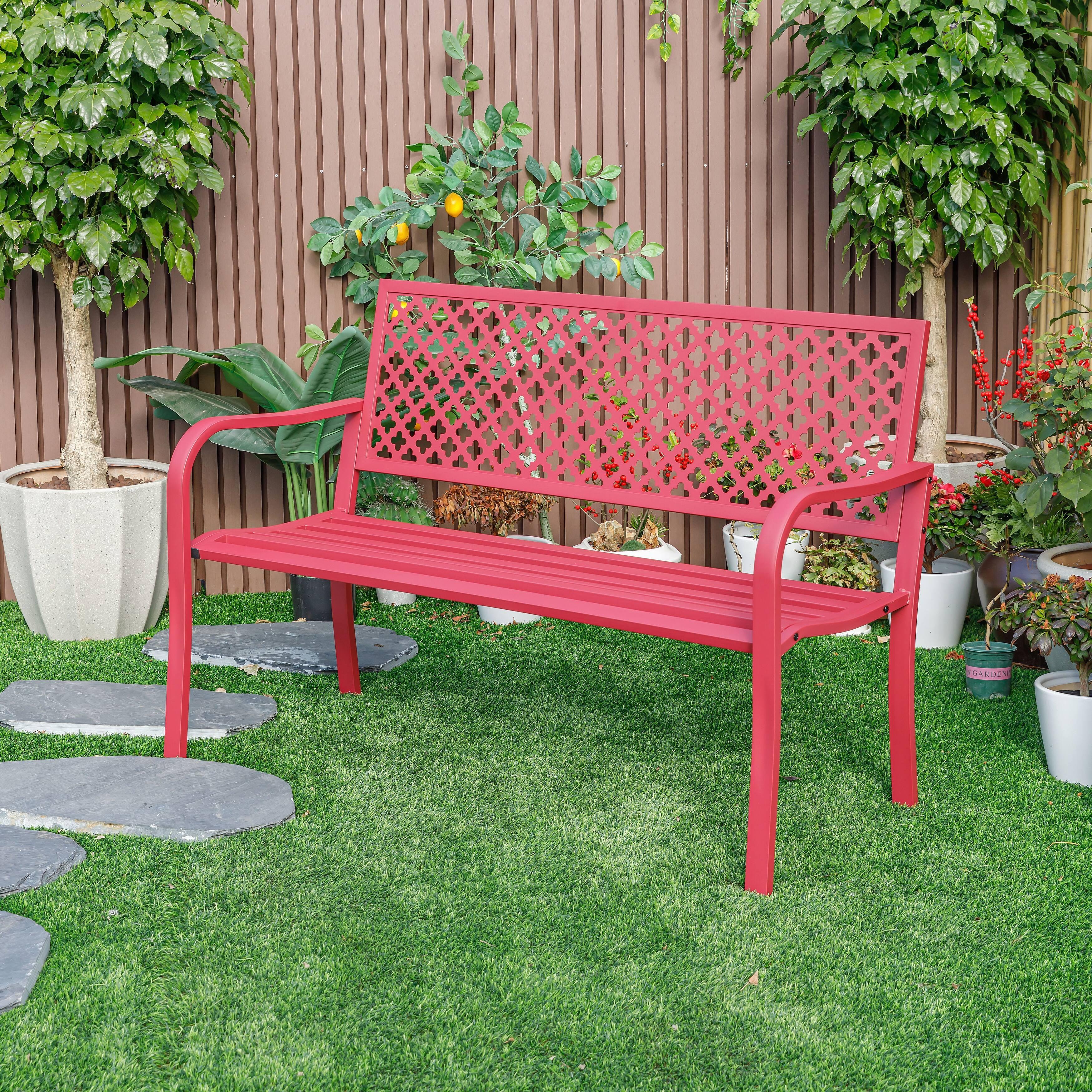 GARDEN BENCH Metal Outdoor Bench