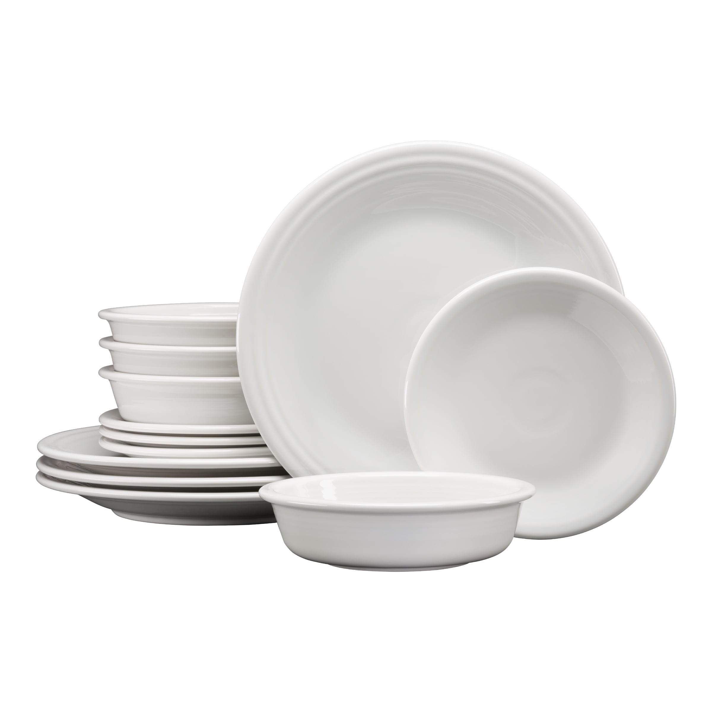 Fiesta Classic Rim 12-Piece Dinnerware Set, Service for 4