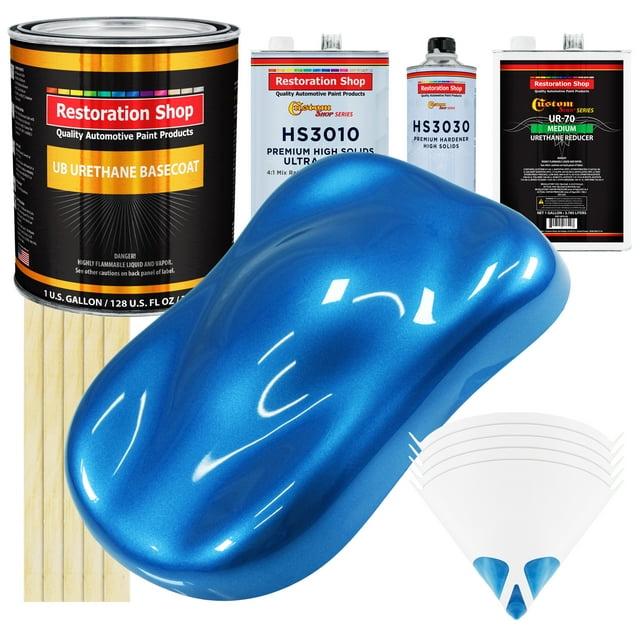 Fiji Blue Metallic Premium Gallon Kit URETHANE BASECOAT Car Auto Body Paint Kit