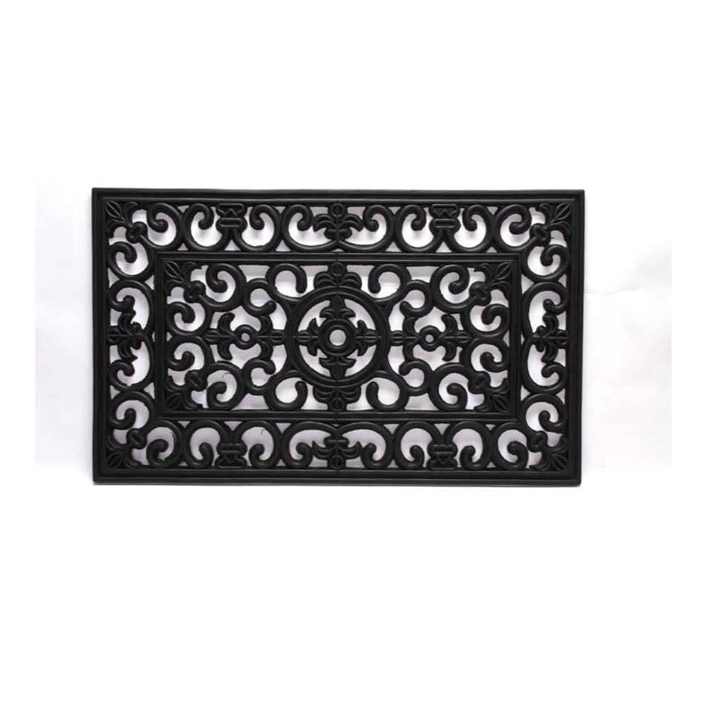 Calloway Mills Fleur De Lis Rubber Outdoor Doormat 18" x 30"