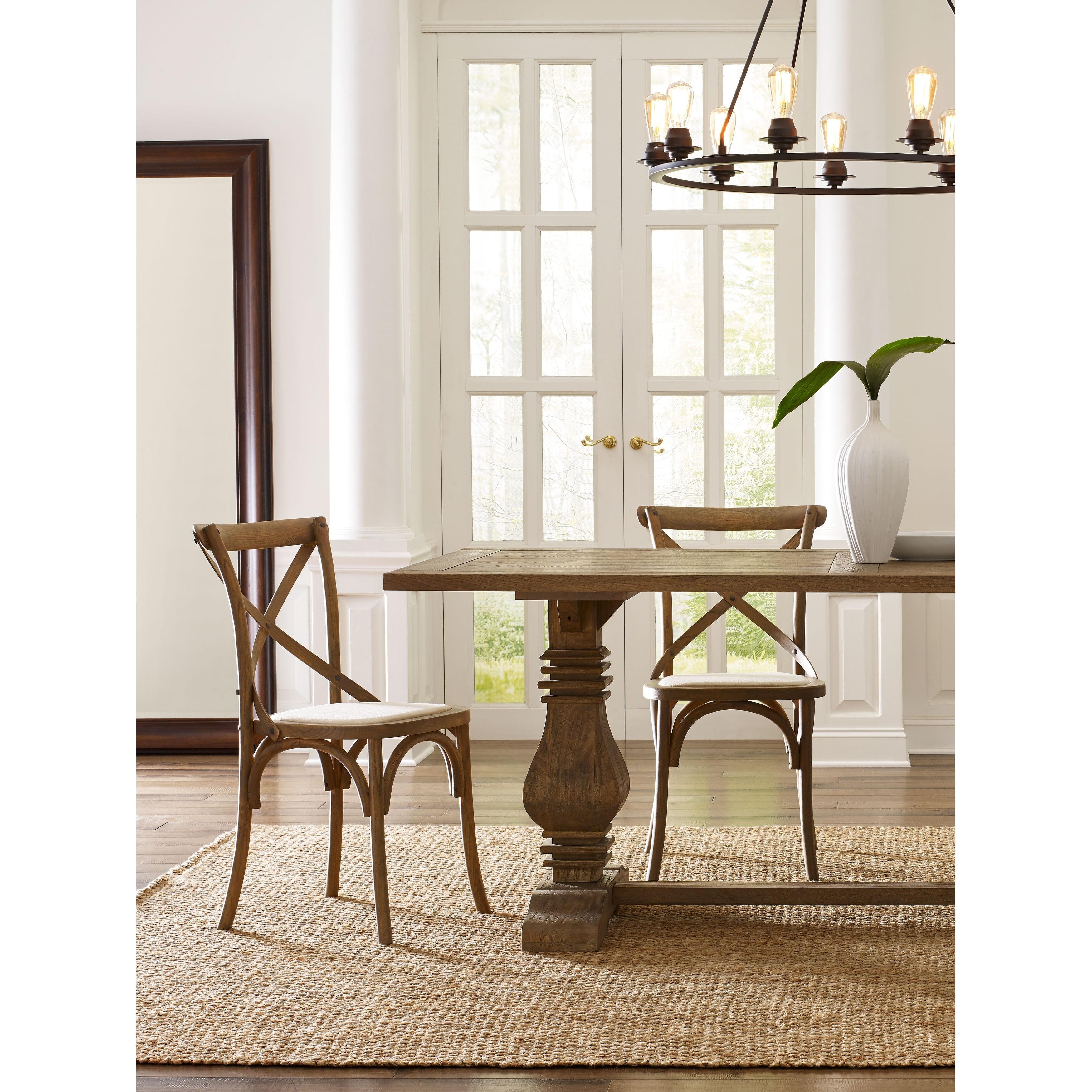 Finch Elmhurst Cross Dining Chair Set of 2 Cream