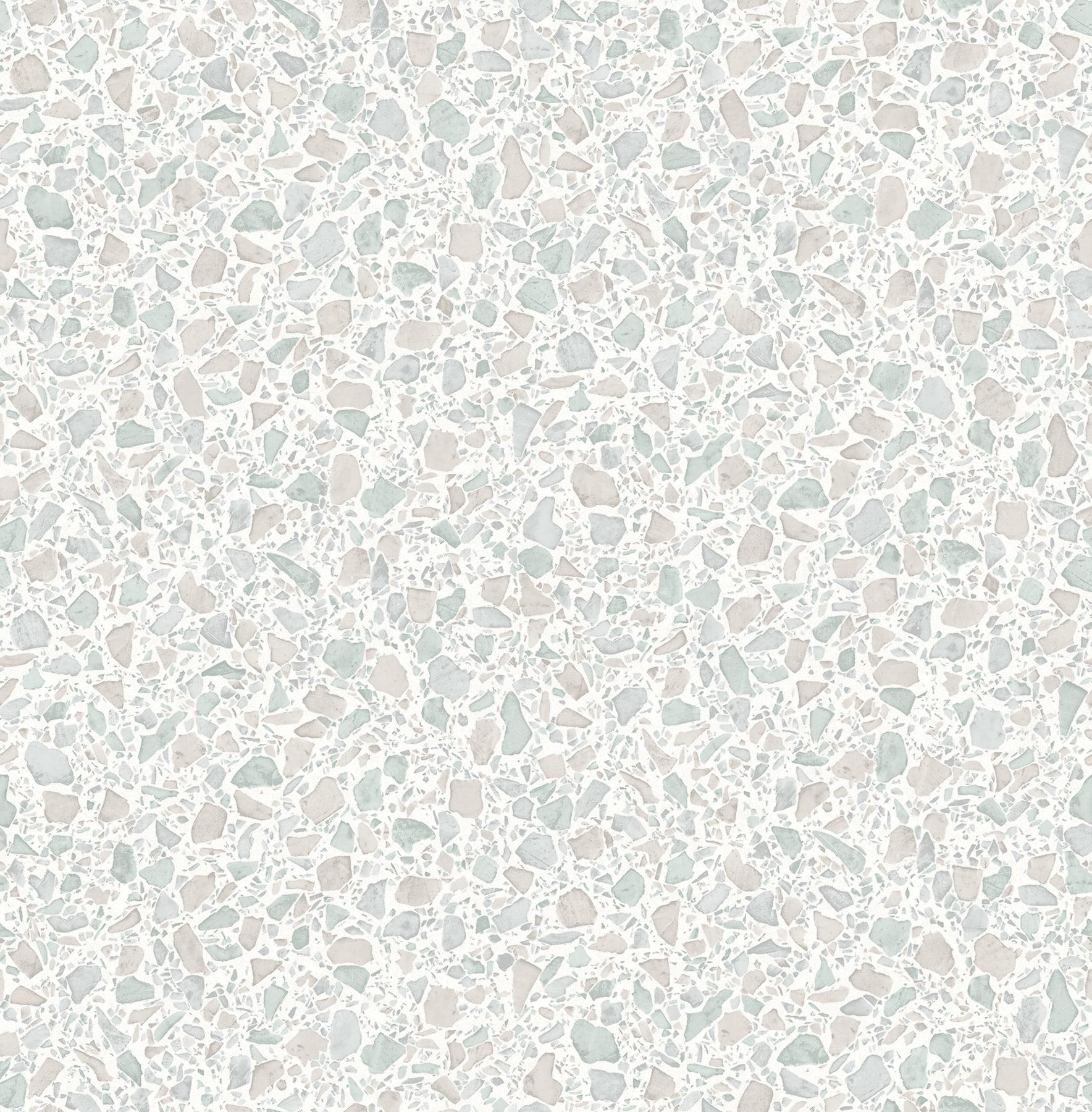 Fine Decor Aldrich Light Grey Terrazzo Wallpaper, 20.5-in by 33-ft, 56.4 sq. ft