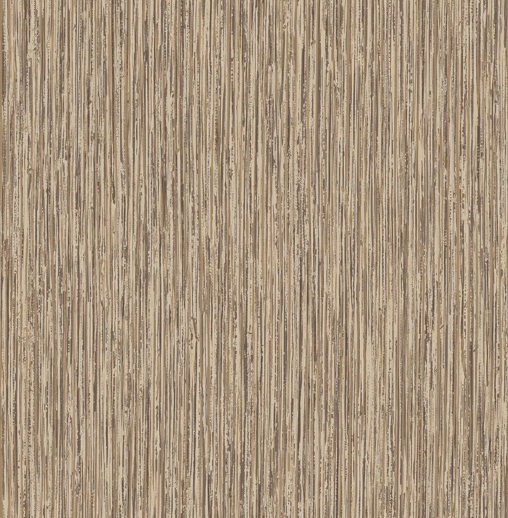 Fine Decor Kofi Brown Faux Grasscloth Wallpaper